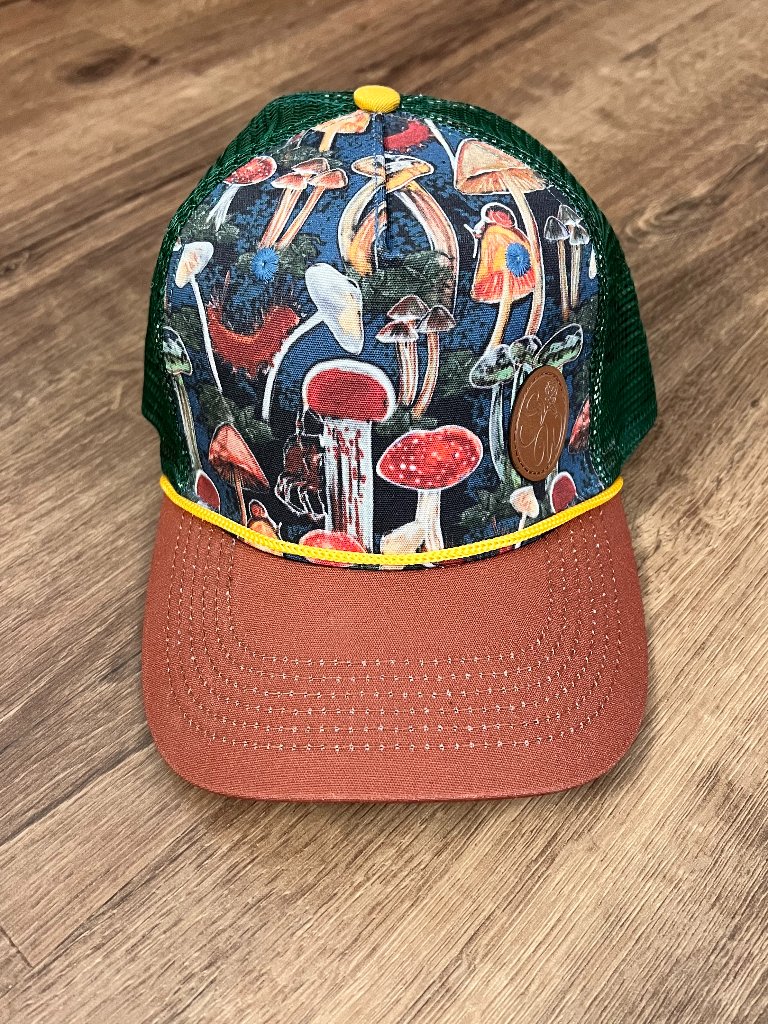 New Sipsey Wilder Mush Love Mushroom Trucker Hat Snapback — image 3 of 8